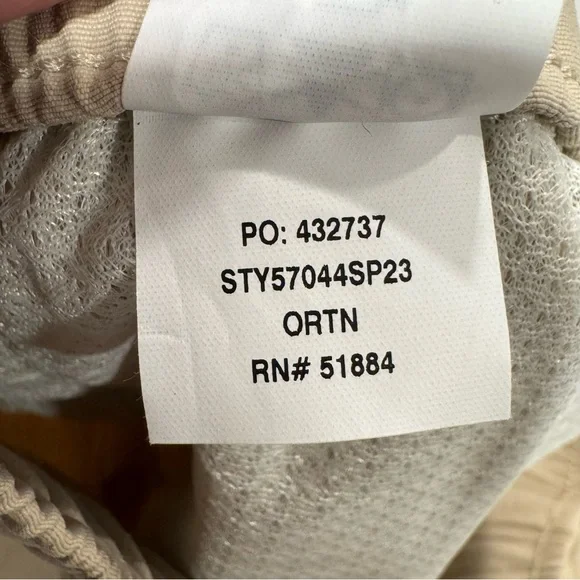 Patagonia Women's M  2.5" Barely Baggies Nylon Shorts Oar Tan Pockets Recycled - Picture 10 of 13